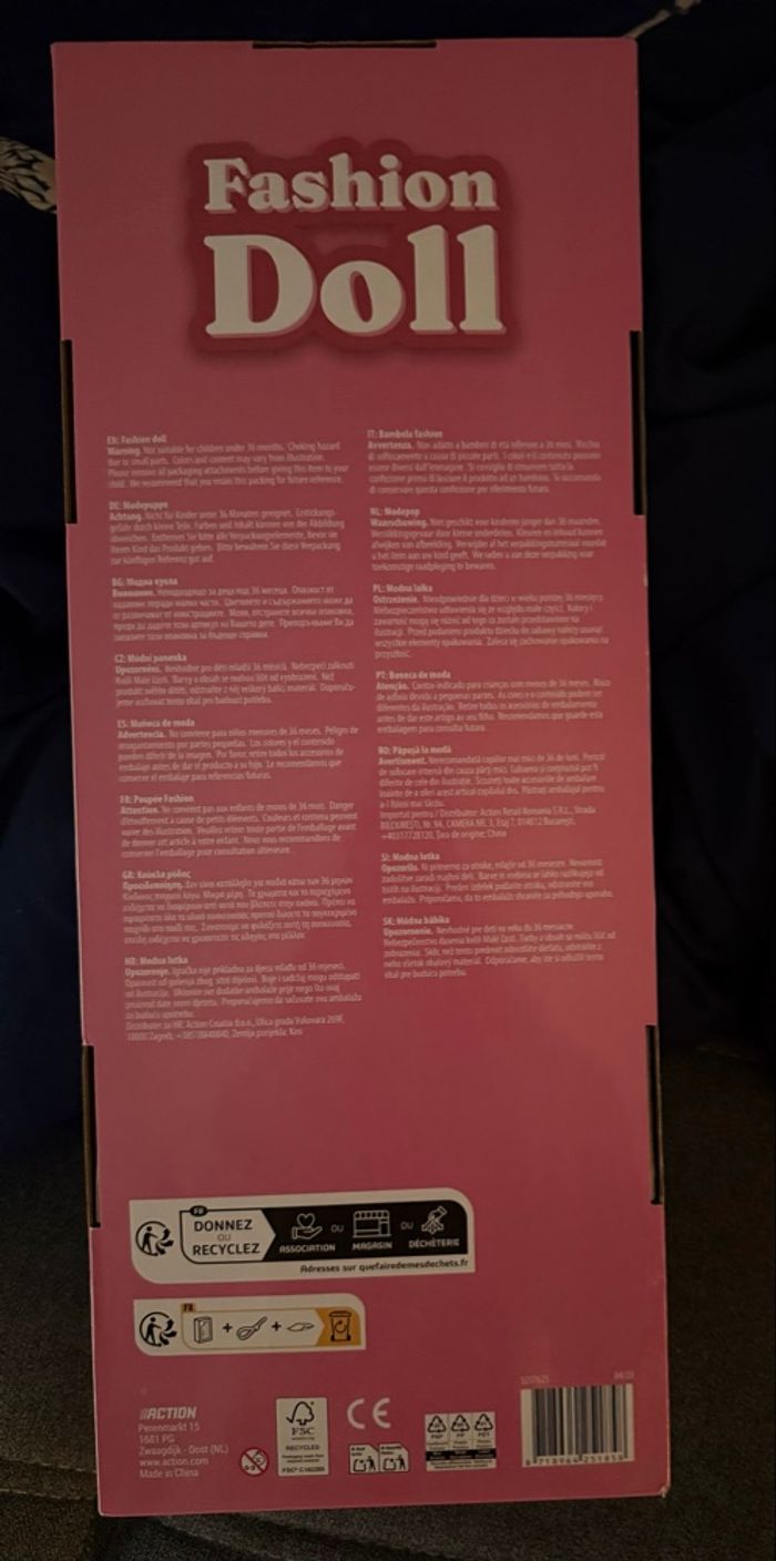 Poupée fashion doll géante de taille 45 cm - photo numéro 2