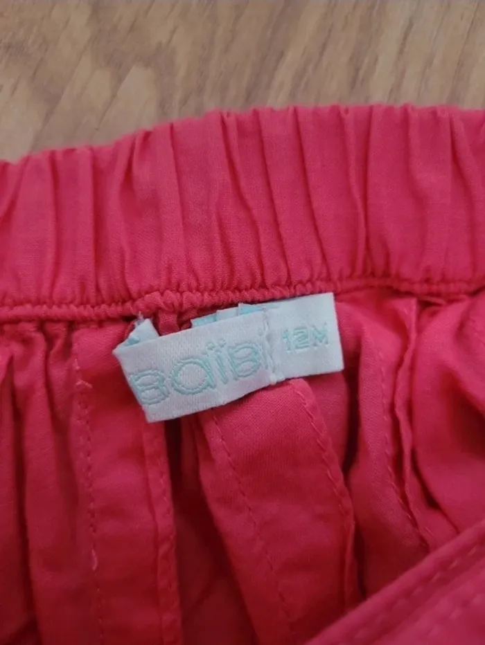 Jupe portefeuille rose fuchsia Obaïbi 12 mois - photo numéro 3