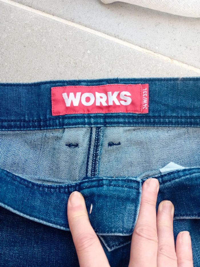 Jeans Homme, taille 34W/33L.Works - photo numéro 4
