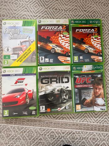 Jeux Xbox 360 voitures lot 