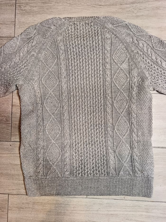 Pull Polo Ralph Lauren Academy - Maille Torsadée - Gris Chiné - Taille XS - photo numéro 2