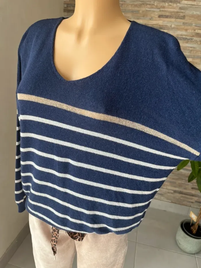 Pull marinière et cachemire - photo numéro 2