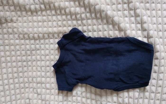 Body croisé bleu manche courte - photo numéro 2