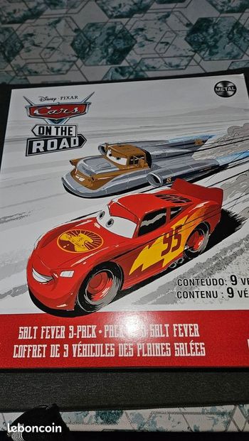 Lot Voitures cars Mattel Disney Pixar Cars on the Road Salt Fever 9 Pack Metal Vehicle Set McQueen