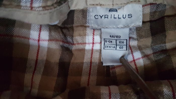 Jeans à revers fille 4 ans beige Cyrillus - photo numéro 2