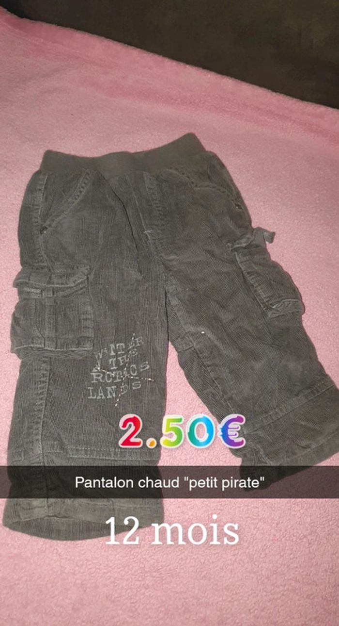 Pantalon epais petit pirate