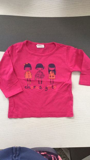 Tee shirt longues manches rose