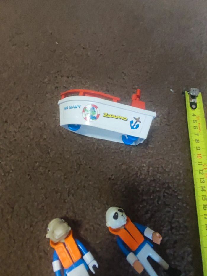 lot barque + 2 personnages zooland - photo numéro 6