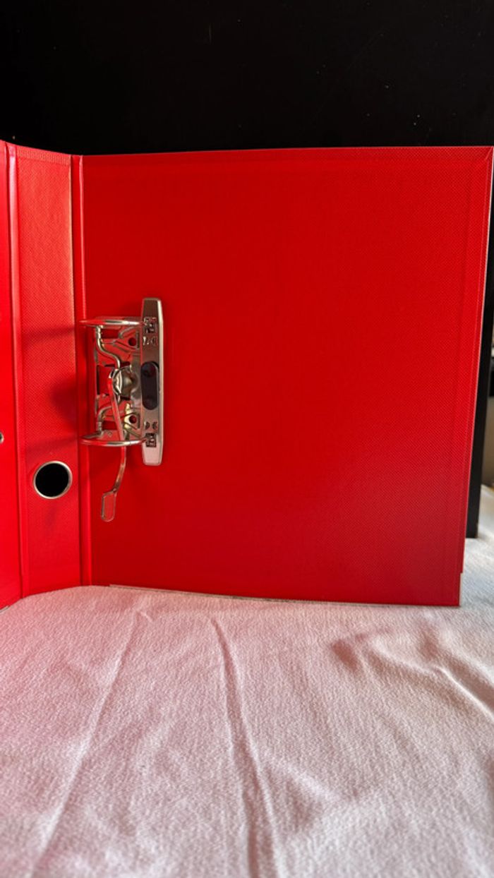 Classeur à levier Esselte Rouge - photo numéro 5