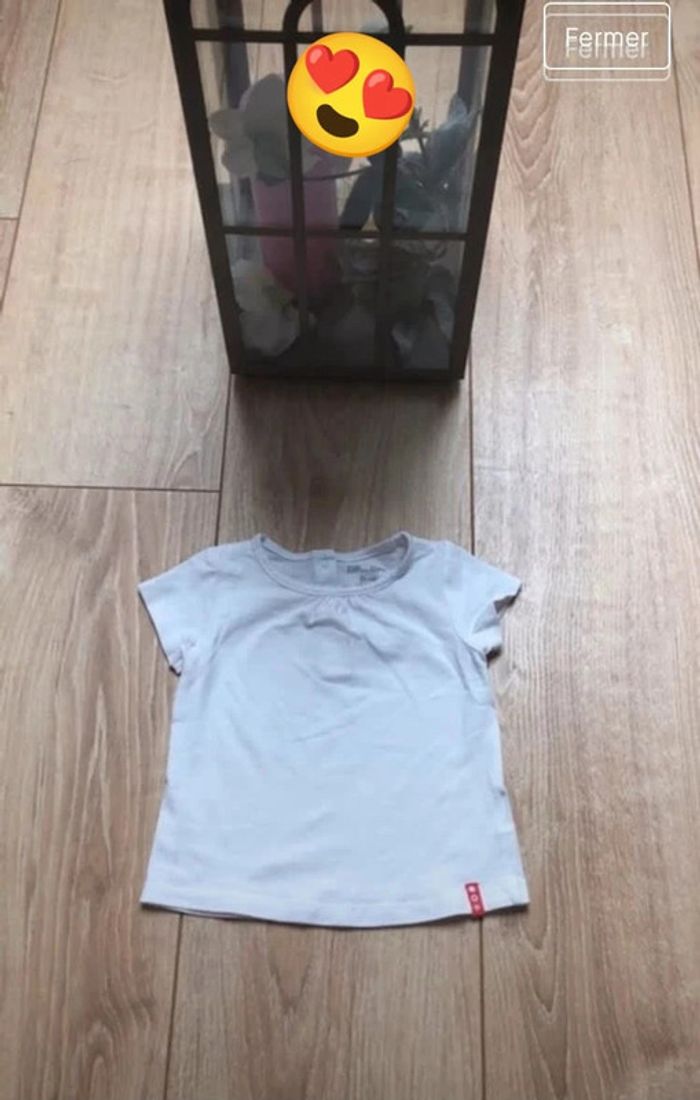 T-shirt MC 12mois blanc DPAM