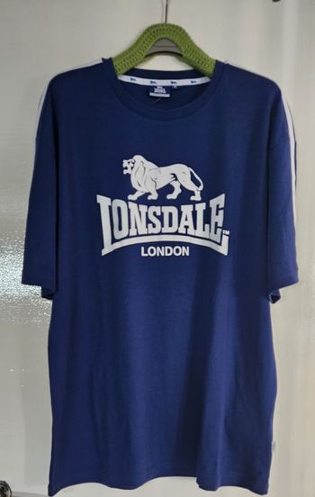 t-shirt bleu lonsdale homme
