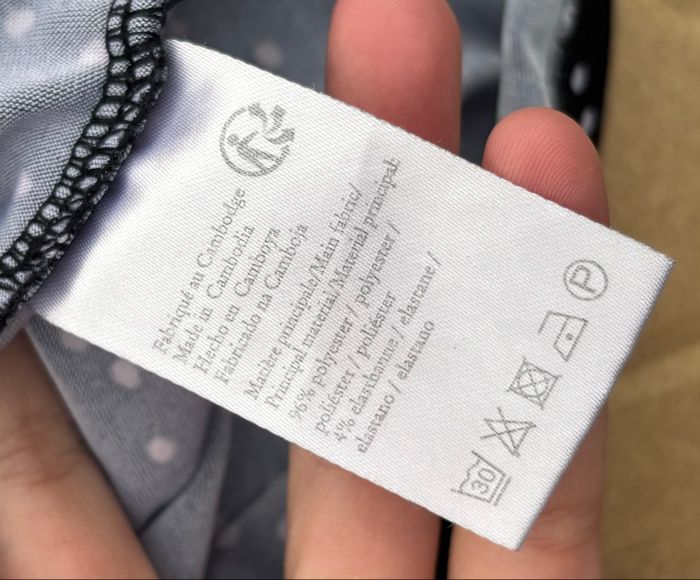 Débardeur noir à pois blancs – Taille 36 – Gémo - photo numéro 5