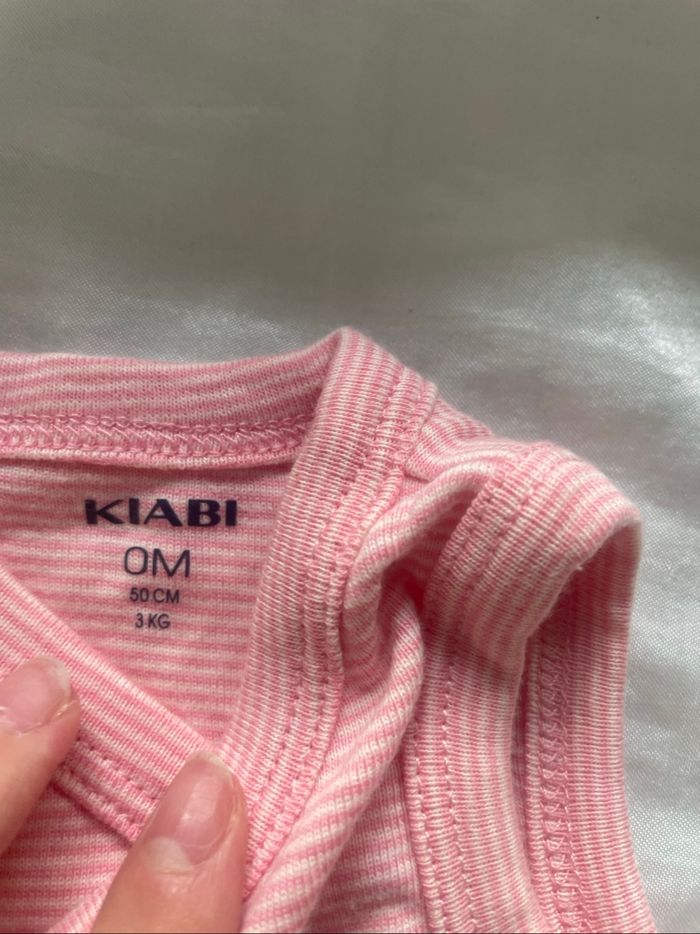 Lot de 3 body sans manches fille 0mois kiabi - photo numéro 7