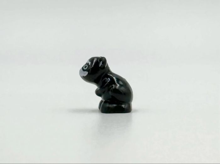 Lego Animaux Friends : Souris / Hamster noir (visage blanc, museau rose) - NEUF - photo numéro 4