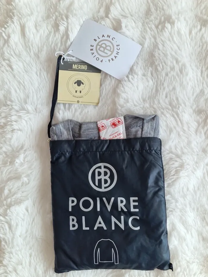 Sous pull Poivre Blanc mérino neuf - photo numéro 2