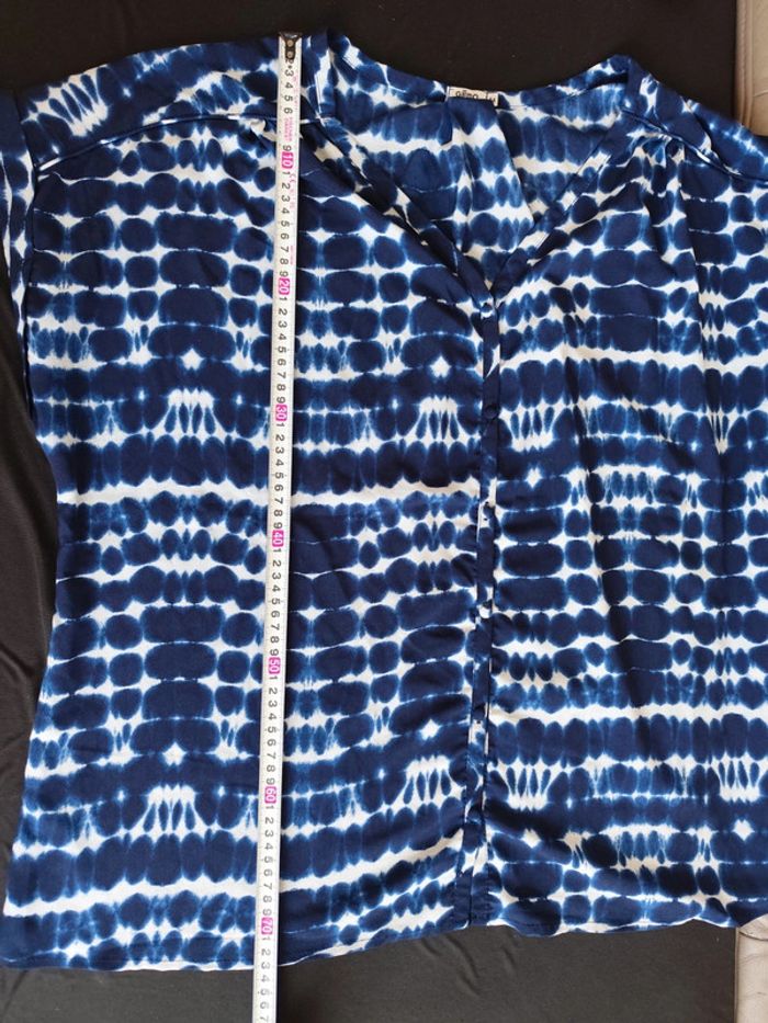 Chemise bleue marine et blanche taille 54 Gémo - photo numéro 7