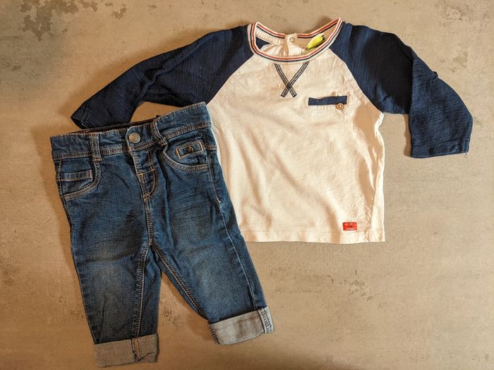 Ensemble jean t-shirt 12 mois