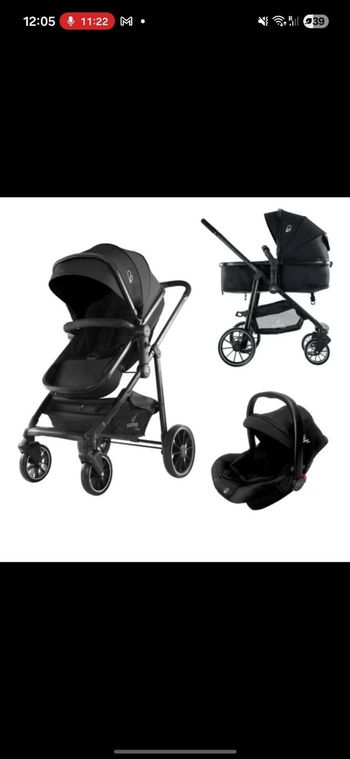Pousette bébé 3 en 1