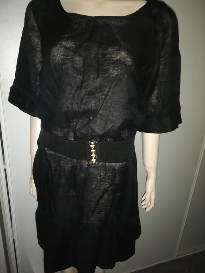 Robe Lina noir 38 vintage - photo numéro 3