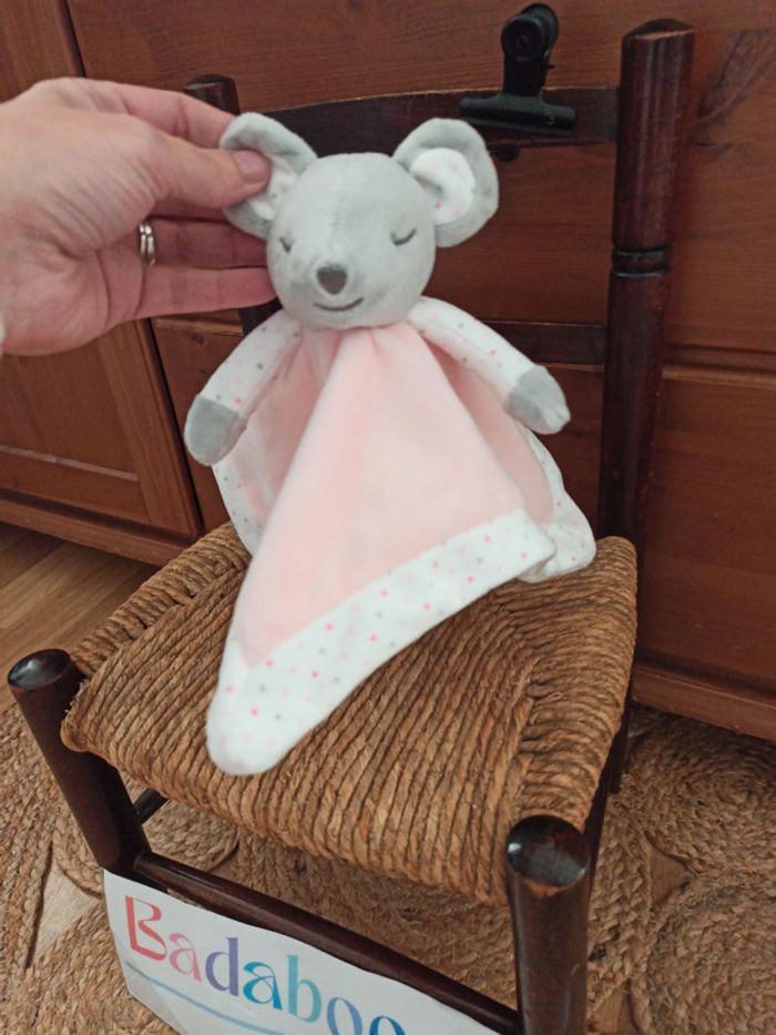 Doudou souris rose obaibi tbe - photo numéro 4