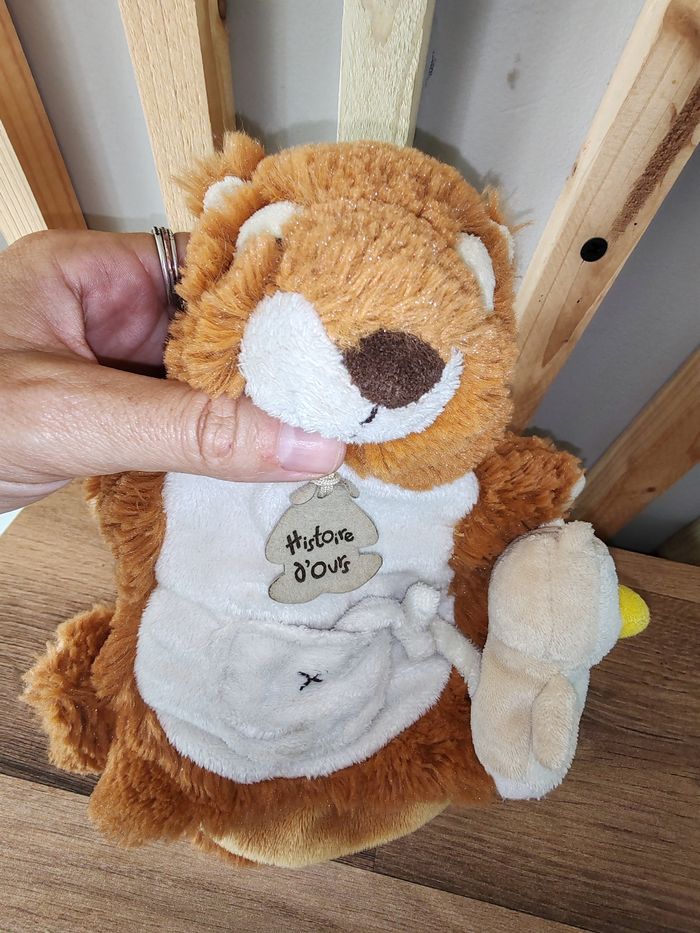 Marionnette écureuil avec bébé pingouin - photo numéro 2