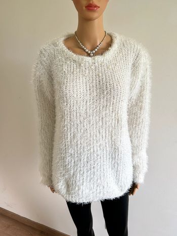 Pull blanc tout doux taille unique comme neuf