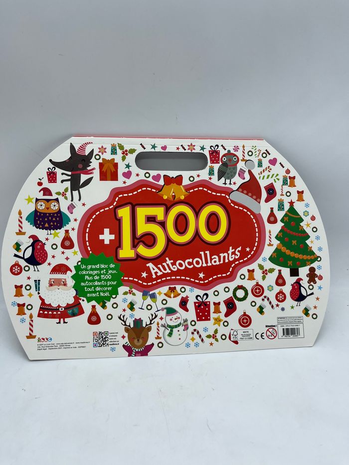 Valisette livre d’activités Spécial Noël avec ces crayons de couleurs et 1500 autocollants neuf - photo numéro 6