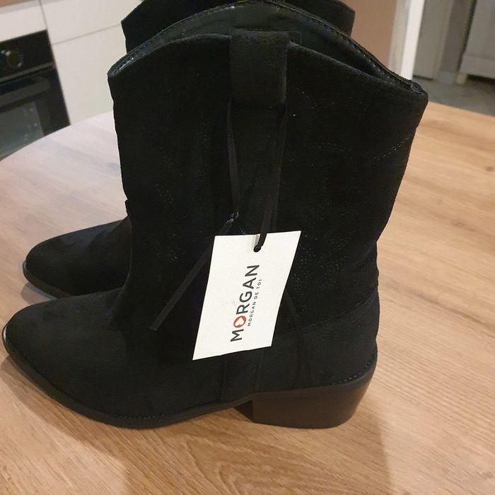 Bottines femme style tchiag noires taille 37 Morgan - photo numéro 2