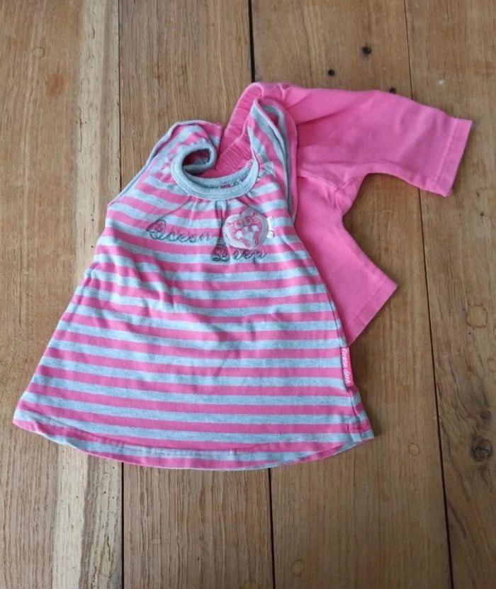 Ensemble robe et legging Tim pouce 3 mois