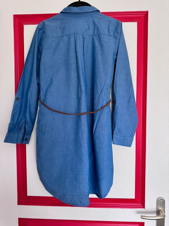 Robe chemise en jean - photo numéro 3