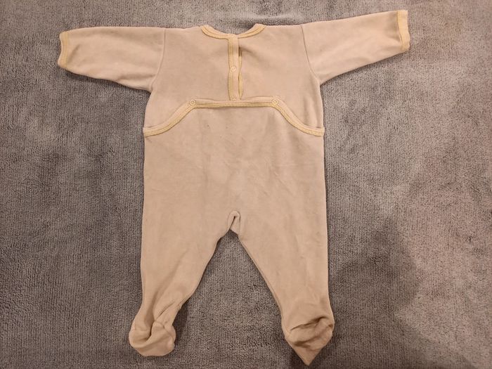 Pyjama dors-bien en velours Petit bateau 3mois - photo numéro 4
