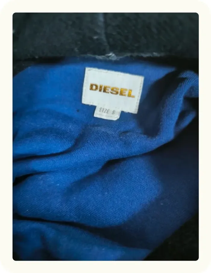 Pull sweat a capuche coton homme Diesel Taille S 36 - photo numéro 6