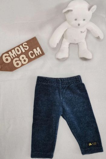 Pantalon 👣 velours, 3 pommes, 6 mois/67cm
