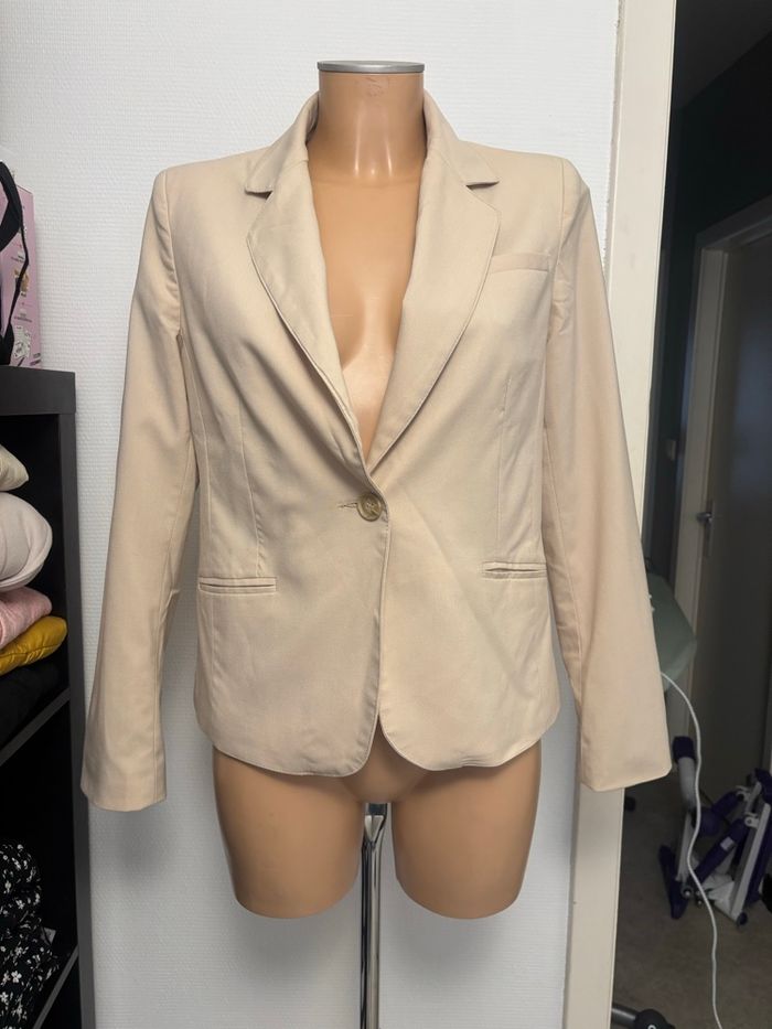 Veste blazer beige - photo numéro 1