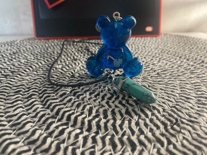 Pendentif pierre chakra + porte clefs - photo numéro 6