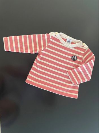 Marinière vieux rose
