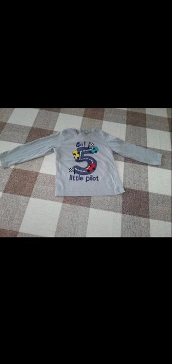 Tee shirt 23 mois manches longues gris 5