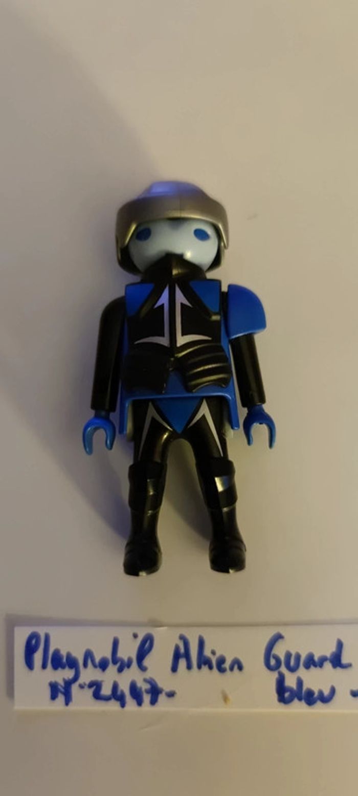 Alien Playmobil Guard bleu