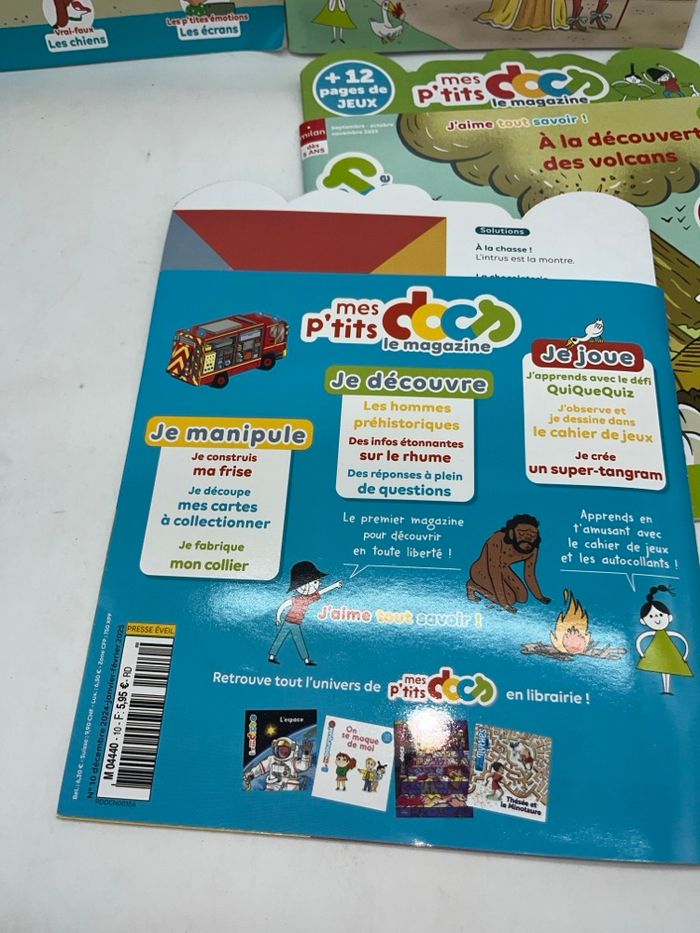 Lot de 4 Livres d'activités Magazines Mes P'tits docs Nathan 5 ans et plus - photo numéro 4