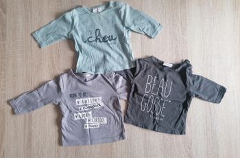 Lot maillots longue manche