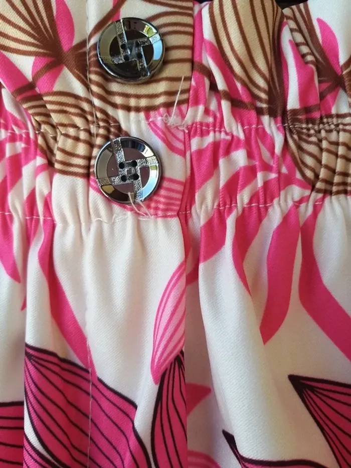 Short femme rose et blanc - photo numéro 2