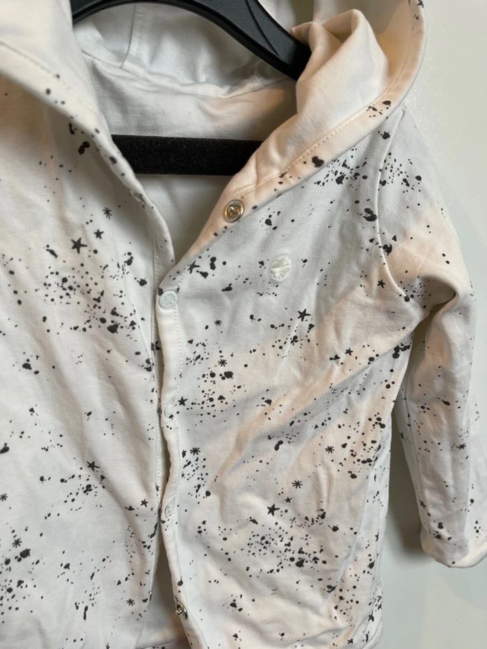 Veste réversible + bonnet Noppies neufs mixte taille 9 mois - photo numéro 3
