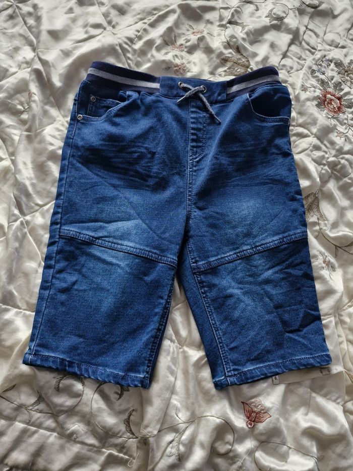 Beau bermuda en jean Taille réglable - photo numéro 2