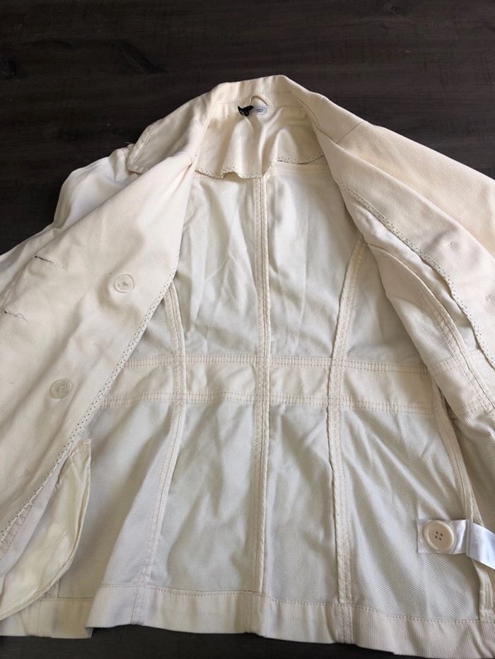 Veste caban léger beige H&M taille 38 - photo numéro 7