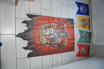 lot de 5 drapeaux fanions harry potter
