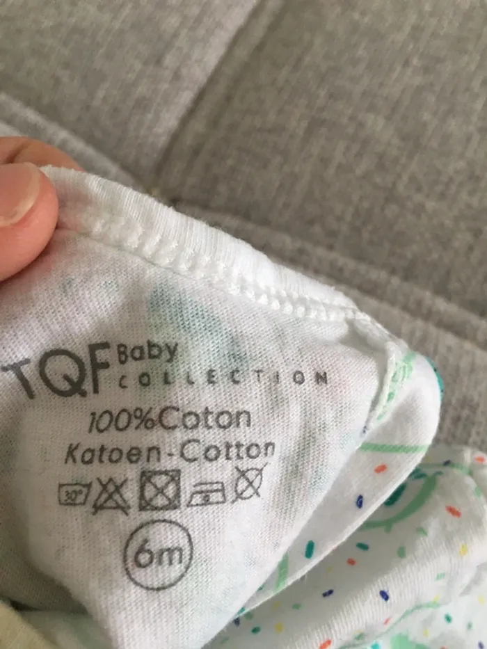 Pyjama été coton léger 6 mois TQF Collection - photo numéro 4