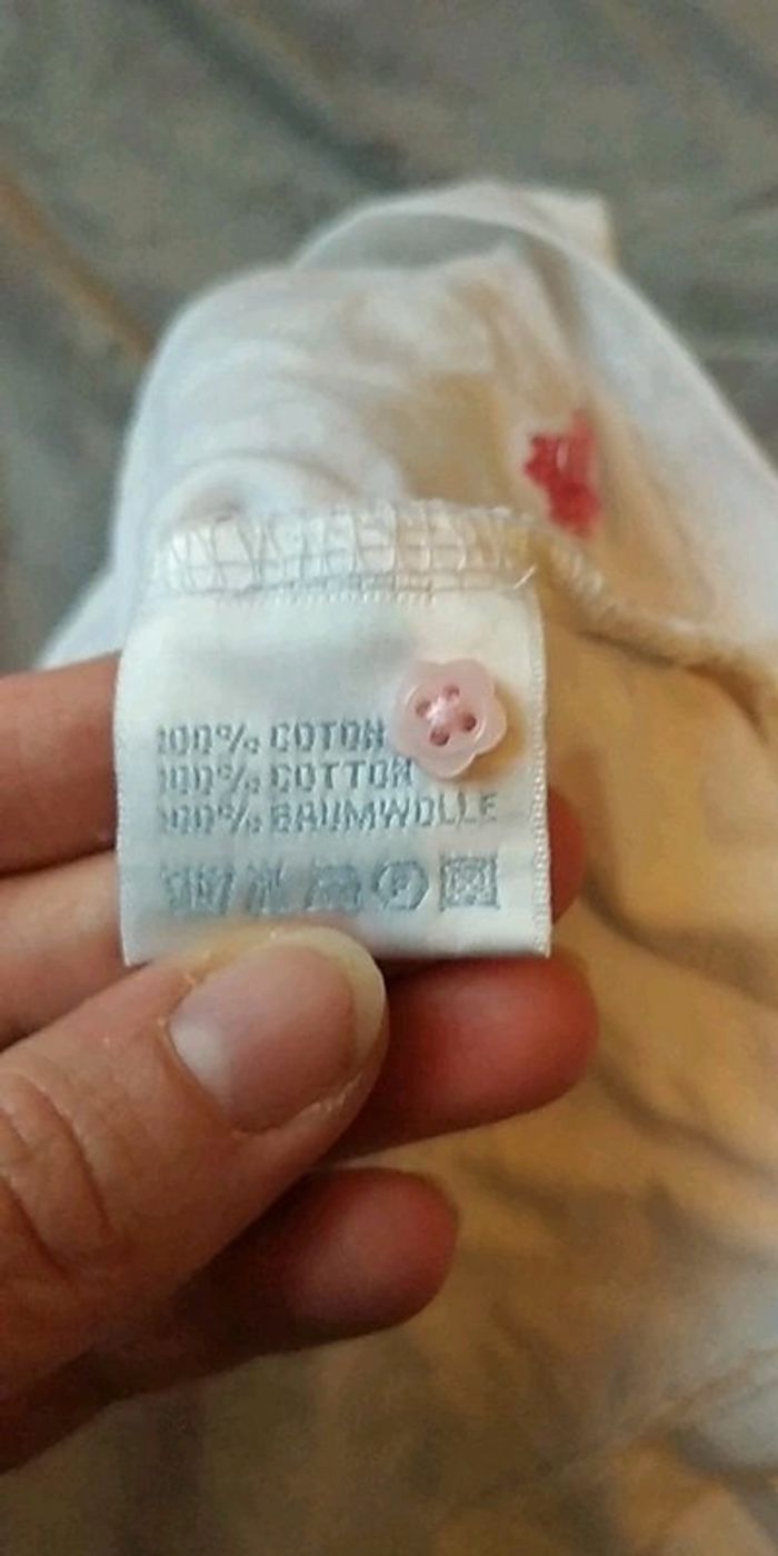 Haut Tee shirt Tunique Blouse manches courtes Fille 6 mois 100% coton Cadet Rousselle - photo numéro 6