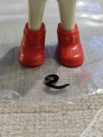 Playmobil vintage paire de chaussure botte rouge