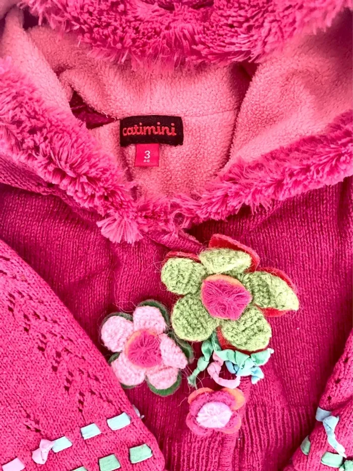 Manteau mi-saison Catimini taille 3 mois TBE - photo numéro 4