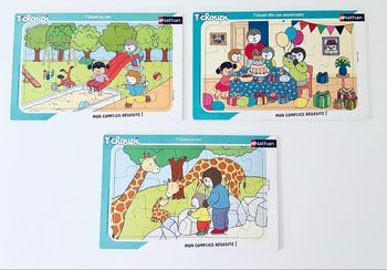Lot de 3 puzzle neuf T’Choupi Nathan